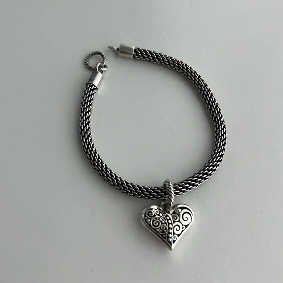 Silver Heart Brighton Charm - Picture 2 of 4
